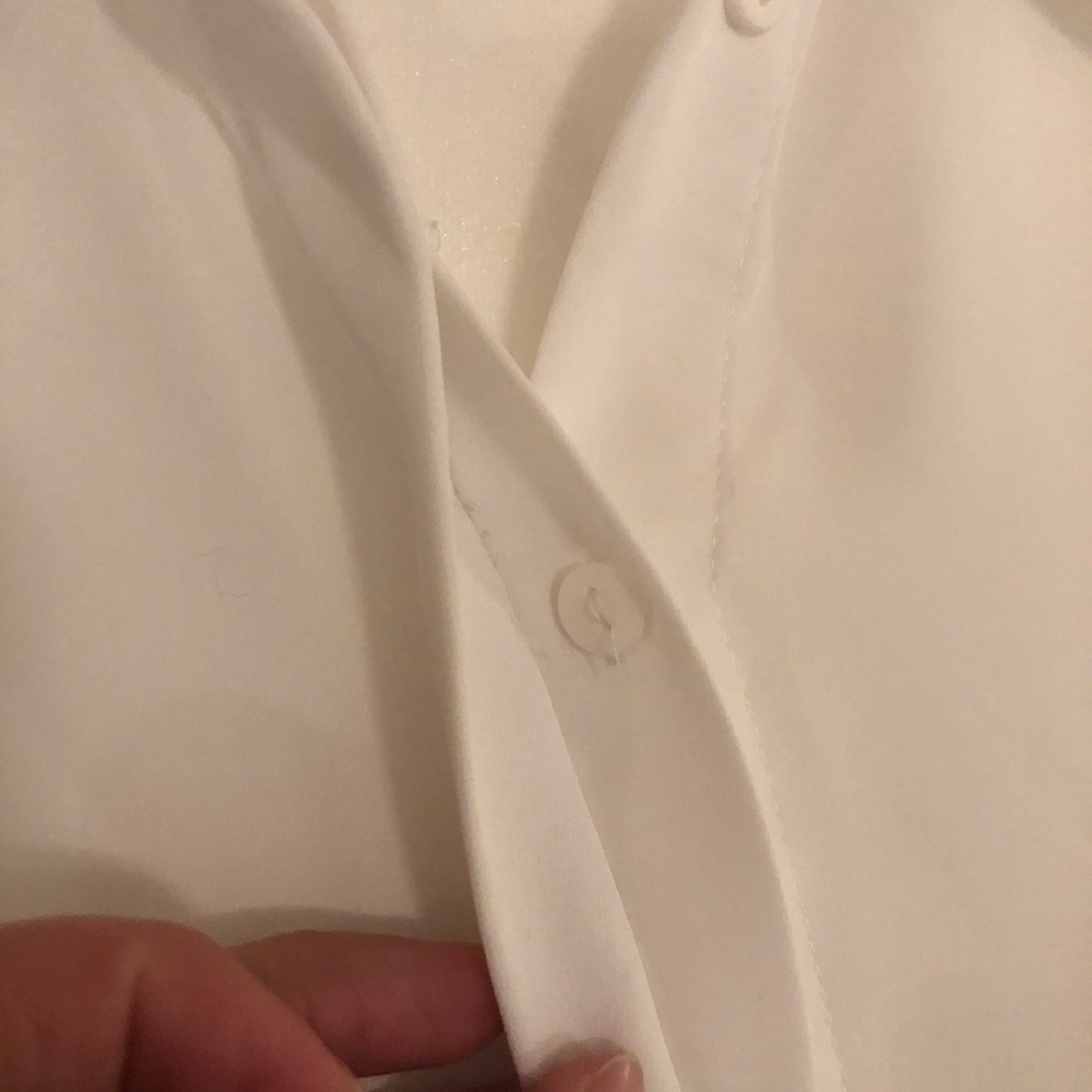 White Button Down Blouse - image 2